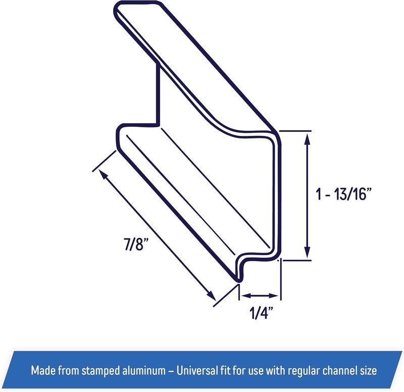 AA Aluminum Window Screen Spline Channel Pull Lift Tabs (50 Pack) - Image 2